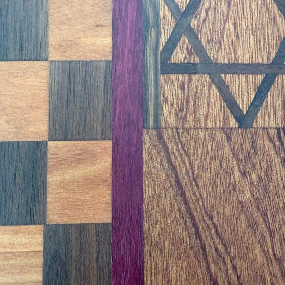 Cutting Board Maple / Walnut / Cherry / Sepele / Purple Heart Hardwoods Judaica - Picture 4 of 6